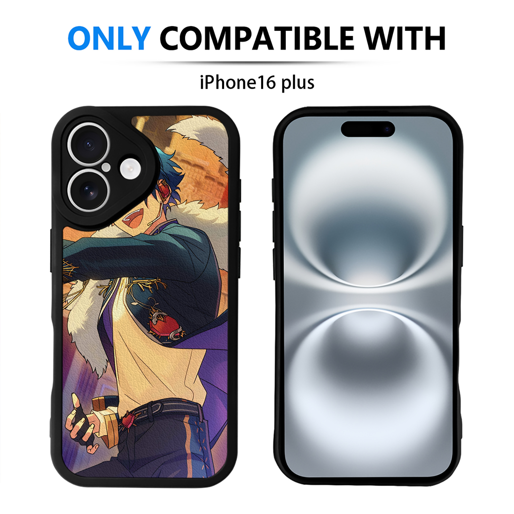 （画像用） あんさんぶるスターズ! Ensemble Stars 【iPhone 16シリーズ対応】シリコンスマホケース（レザー調） 材質：シリコン